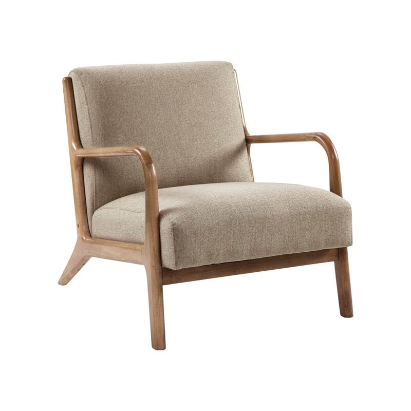 Ronaldo 27.5" Wide Polyester Armchair / Taupe - Image 3