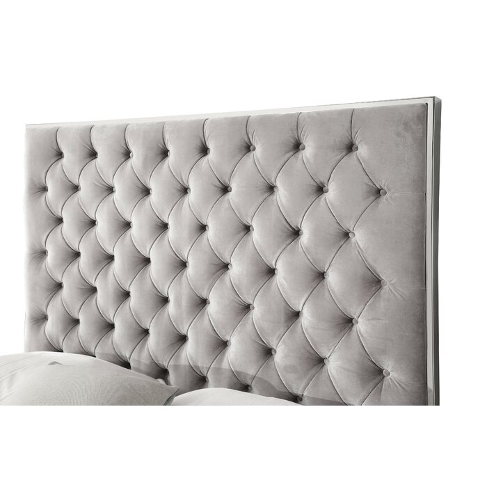 Lansford Tufted Low Profile Standard Bed - Image 1