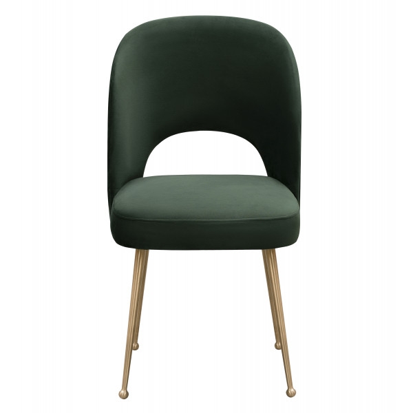 Alani Forest Green Velvet Chair - Image 1