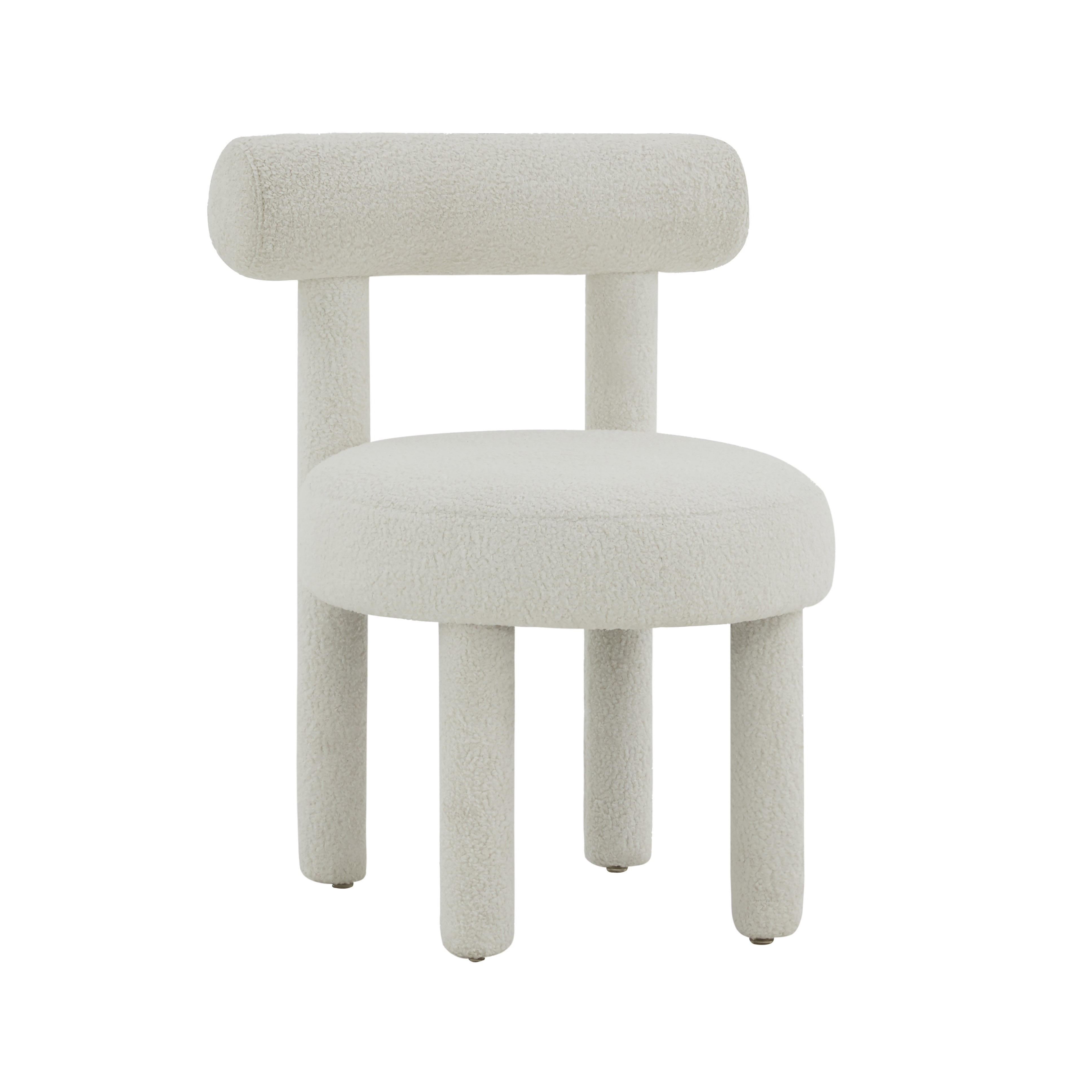 Carmel White Boucle Chair - Image 0