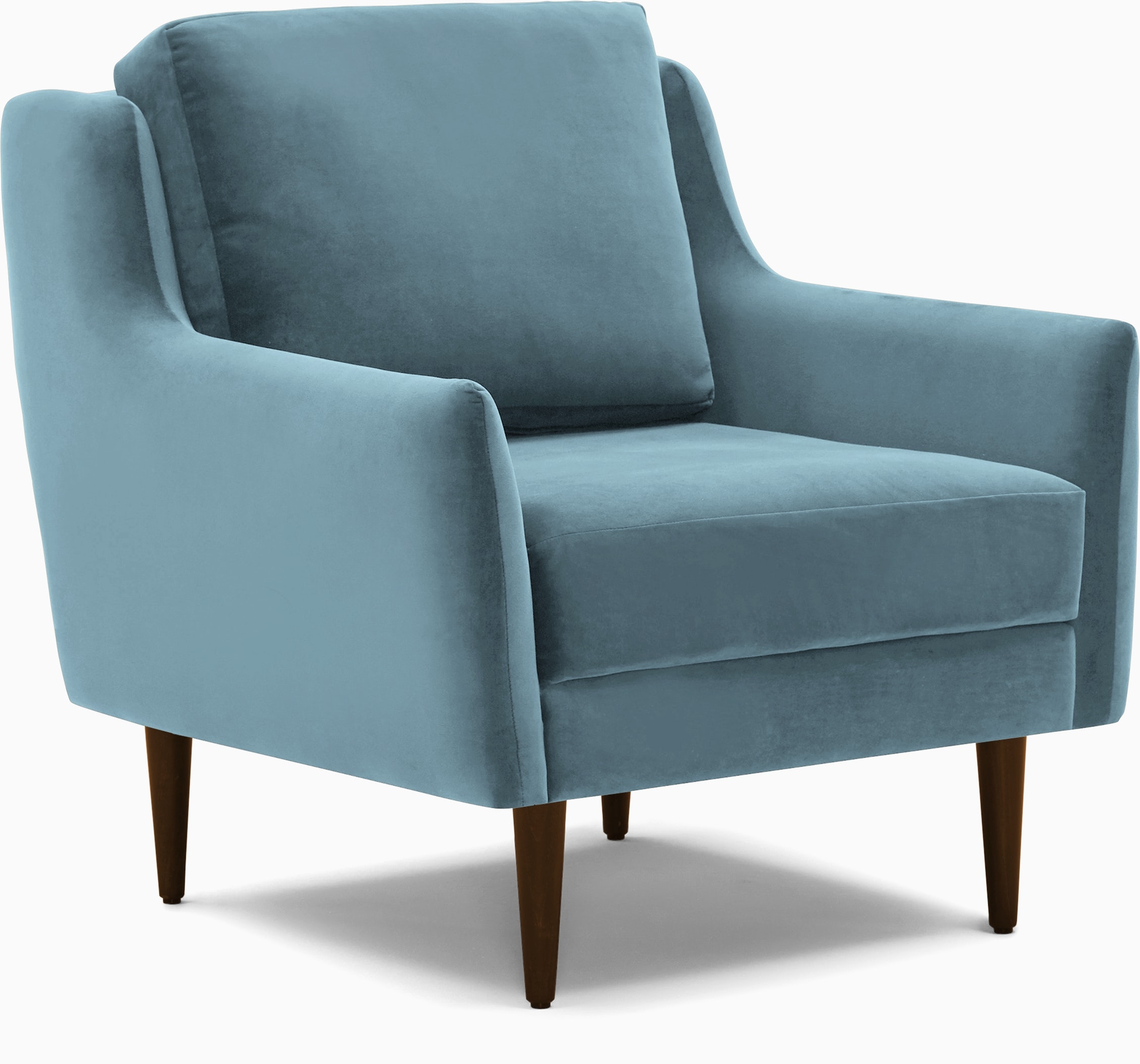 Blue Bell Mid Century Modern Chair - Impact Mist - Mocha - Image 0