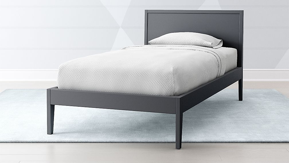 Ever Simple Charcoal Twin Bed - Image 0
