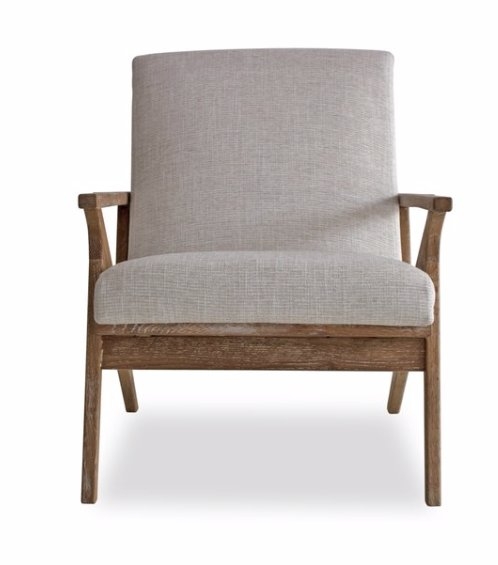 Joe Lounge Chair _ White Linen - Image 0