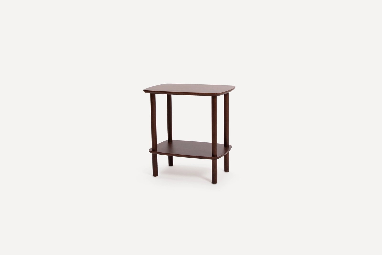 Serif Side Table in Walnut, Leg Finish: WalnutLegs - Image 0