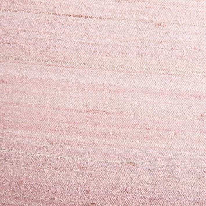 Woven Silk Pillow Cover - Pink Sorbet - Image 1