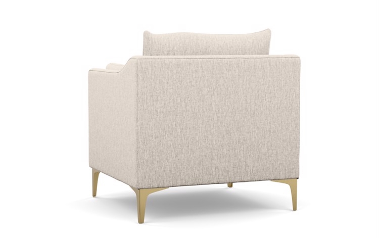 Caitlin by The Everygirl Chairs with Petite in Wheat with Brass Plated Sloan L Leg - Image 3