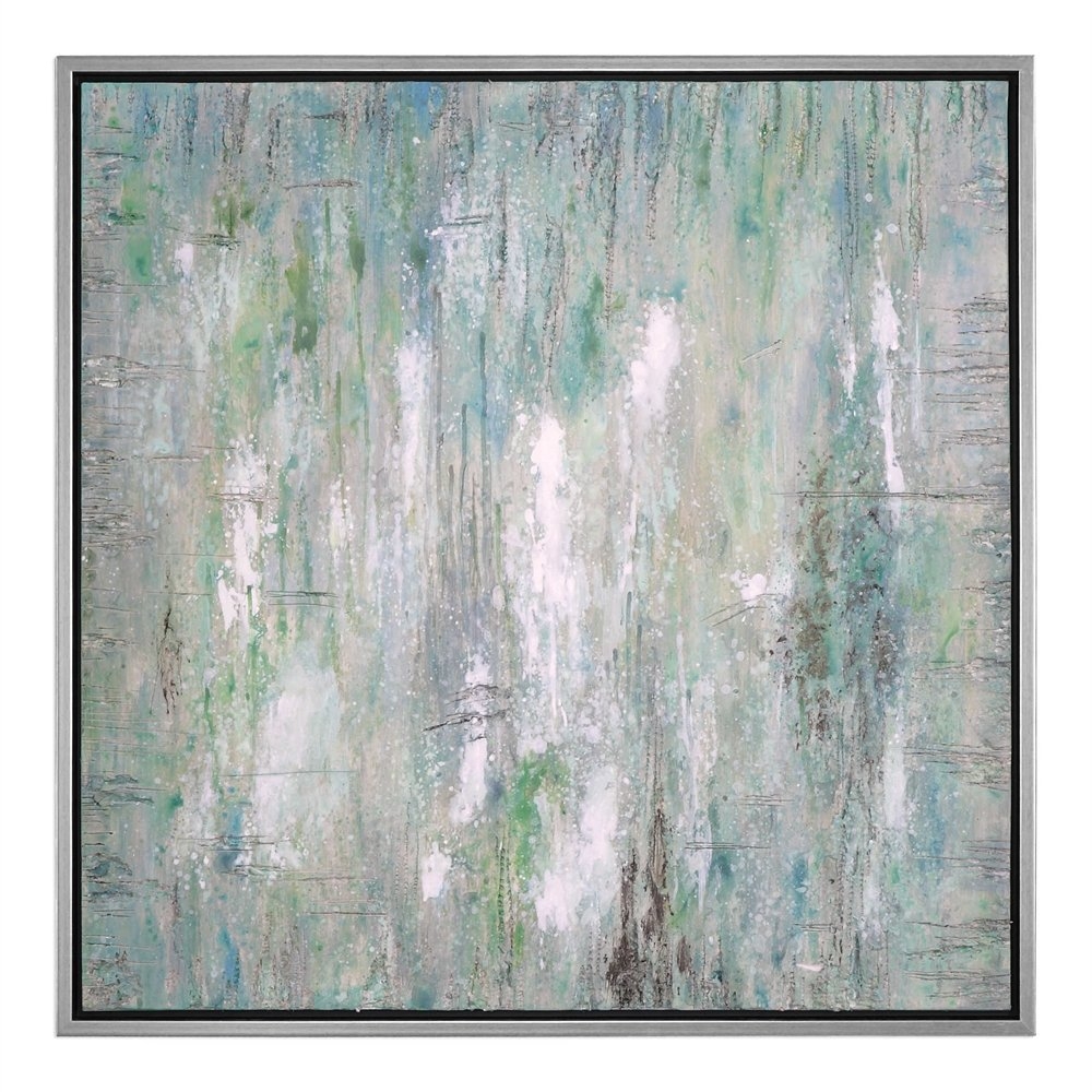 Flowing Along 42 W X 42 H Textured Artwork - Image 1