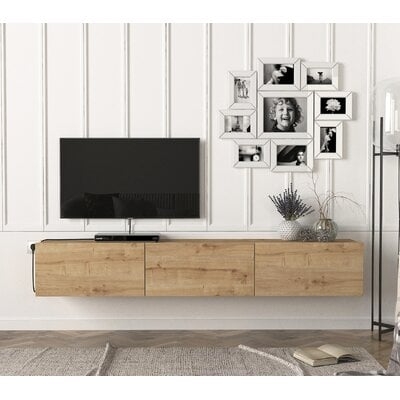 Ozge Floating TV Stand for 80" TVs - Sleek, Wall-Mounted Media Console - Image 0