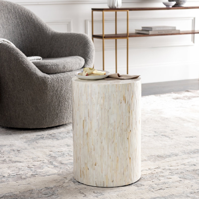Chew Magna 19'' Tall Drum End Table - Image 0
