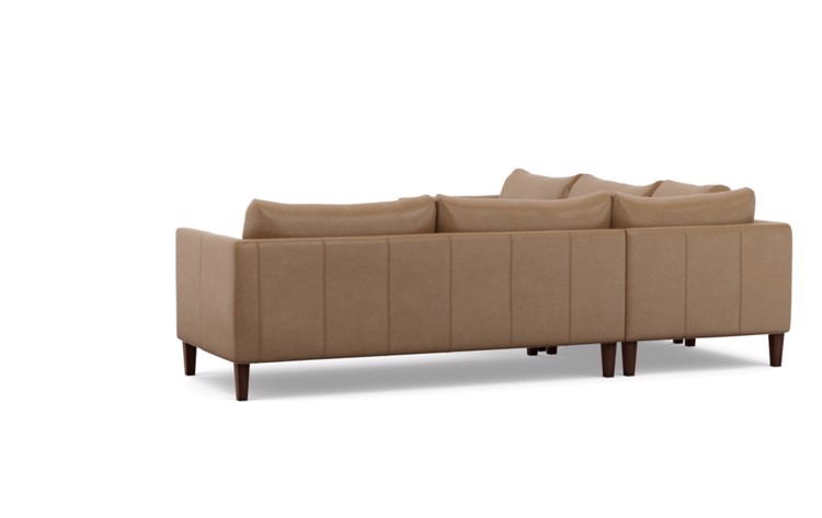 Owens Leather Sectionals with Corner Sectionals in Palomino - 114'' L - Image 3
