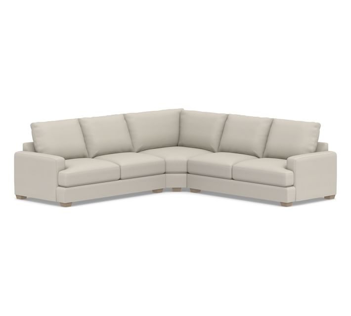 Pearce Square Arm Upholstered 3-Piece L-Sectional with Wedge - Image 1