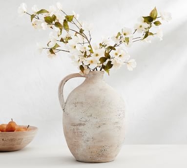 Artisan Vase, Natural - Ribbed - Image 3
