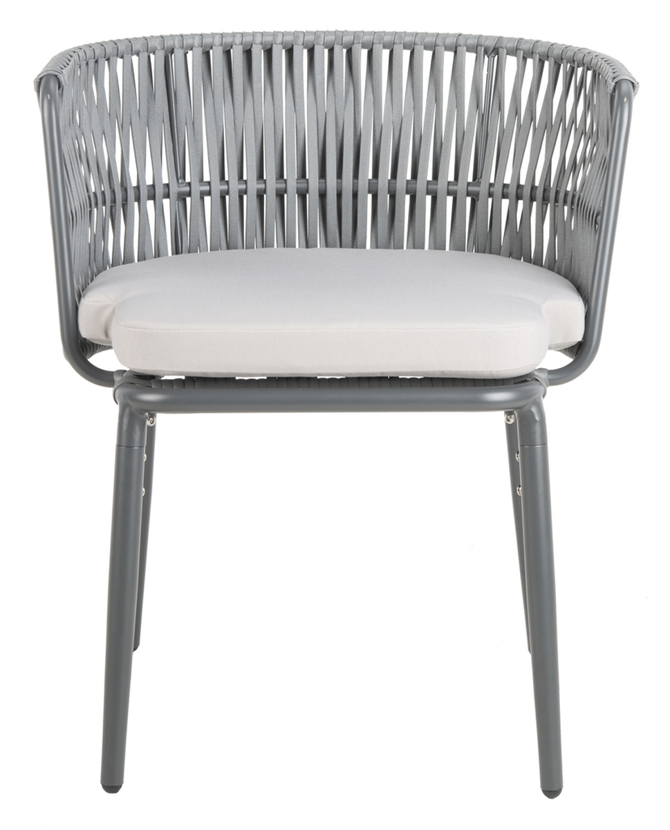 Kiyan Rope Chair - Grey/Grey Cushion - Safavieh - Image 2