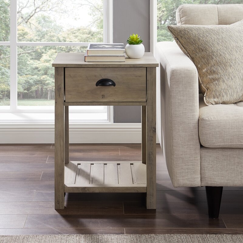 Kasey 1 Drawer End Table with Storage - Image 0