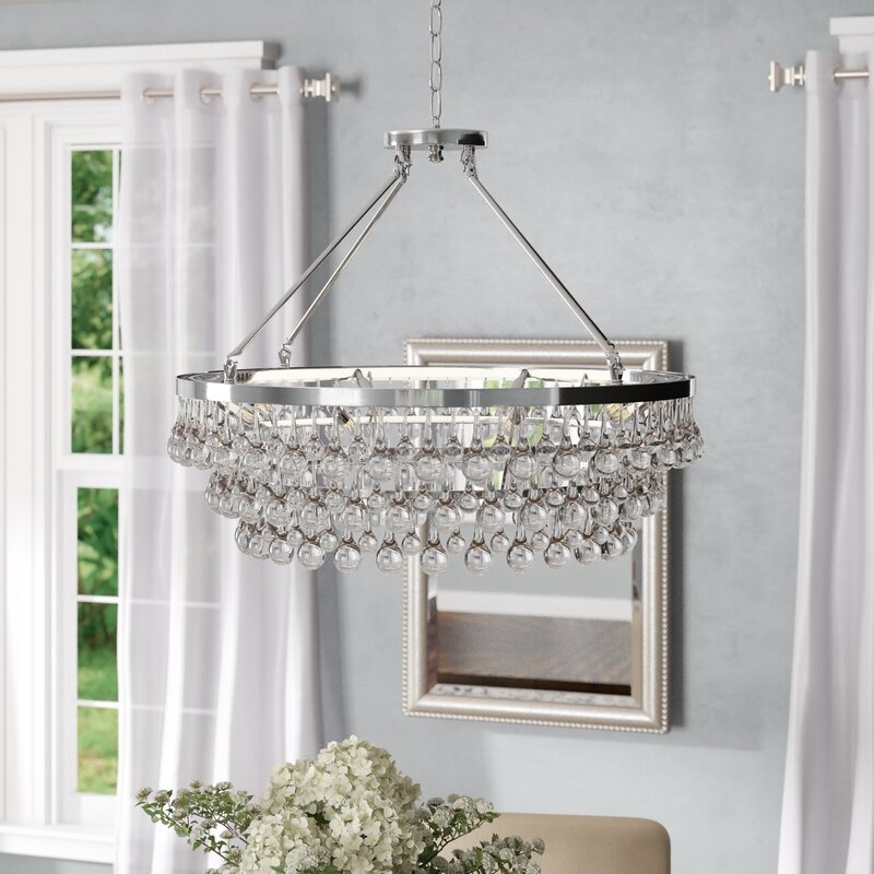 Whitham 8-Light Crystal Chandelier, Gold - Image 0