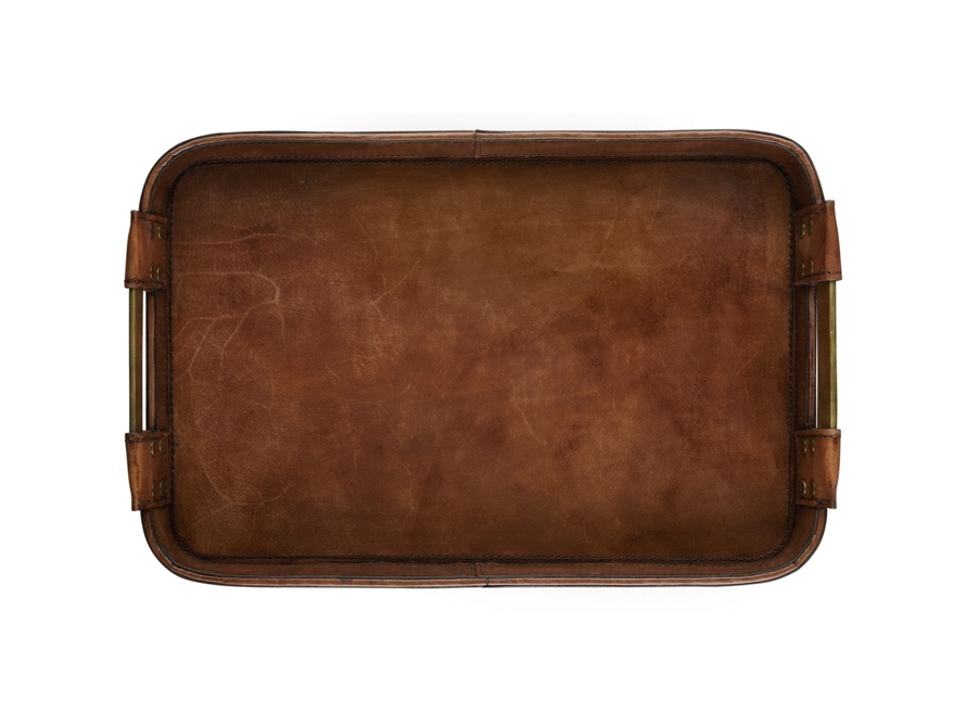 Andres Tray Leather in Brown - Image 1