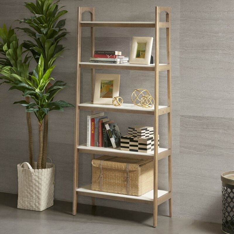 Soho Solid Wood Ladder Bookcase, 31" - Natural - Image 0