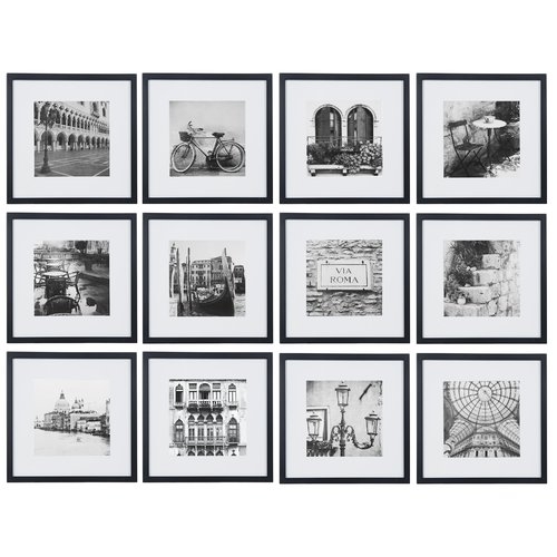 Noland 12 Piece Matted Picture Frame Set - white - Image 2