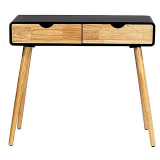 Mid-century Euro 2-drawer Console and Writing Desk - Image 0