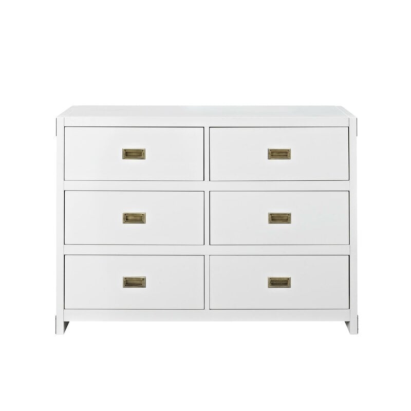 Benbrook 6 Drawer Double Dresser - white - Image 0