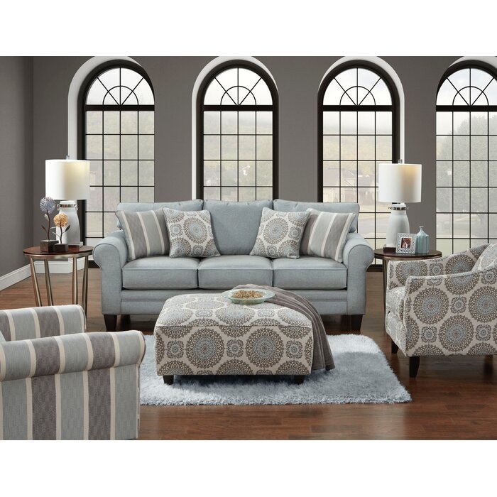 Sedgley 62 inches Round Arms Loveseat - Image 1
