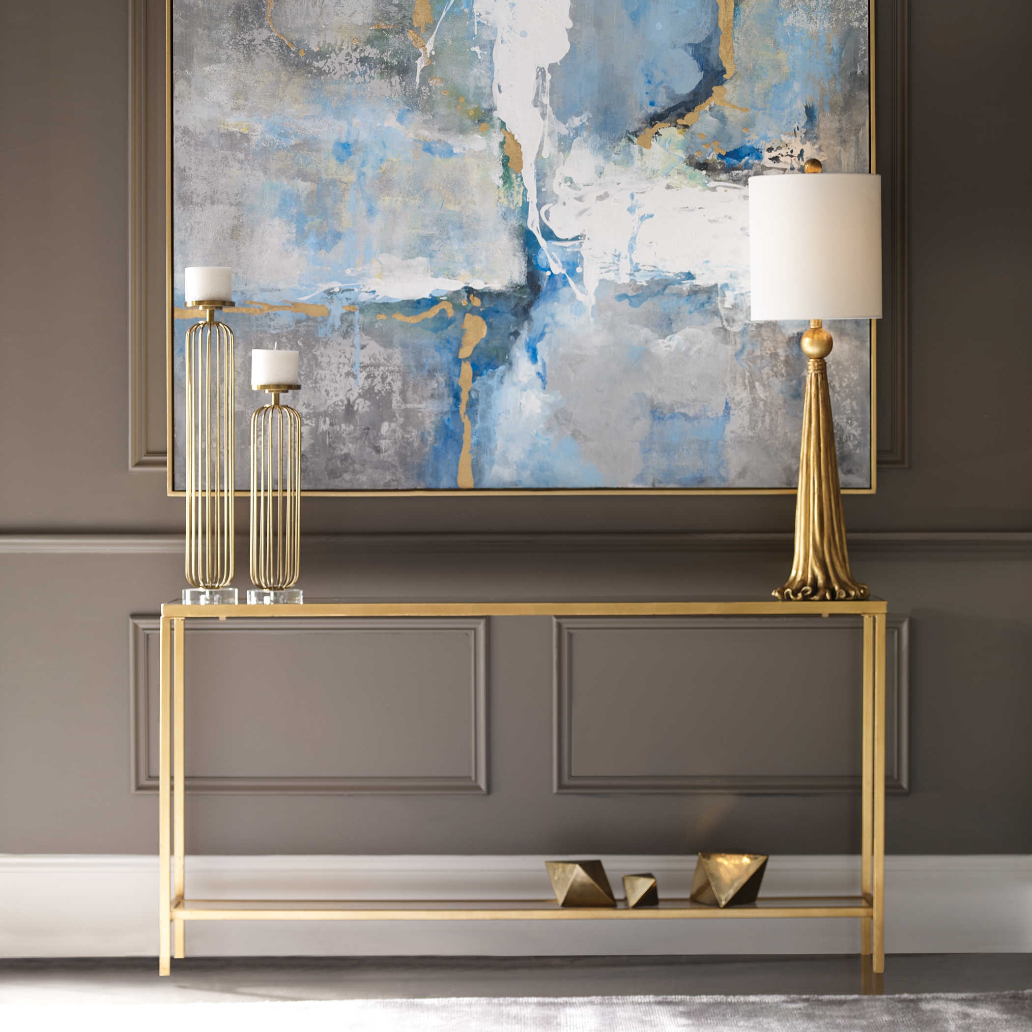 Hayley Gold Console Table - Image 3