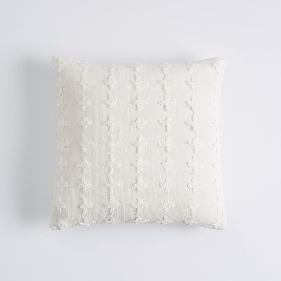 Soft Textured Pillow Cover, 18 x 18, Ivory Soft Textured Pillow Cover, 18 X 18, Ivory - Image 0