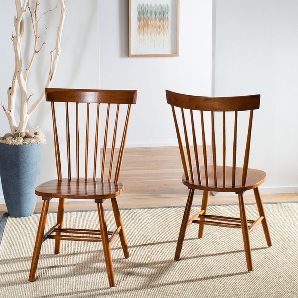 Parker 17''H Spindle Dining Chair (Set Of 2) - Natural - Safavieh - Image 1