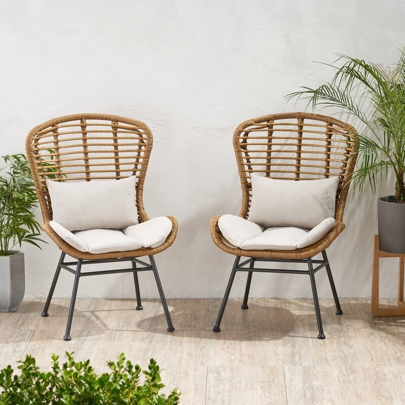 Nagata Patio Chair with Cushions (Set of 2) - Image 0