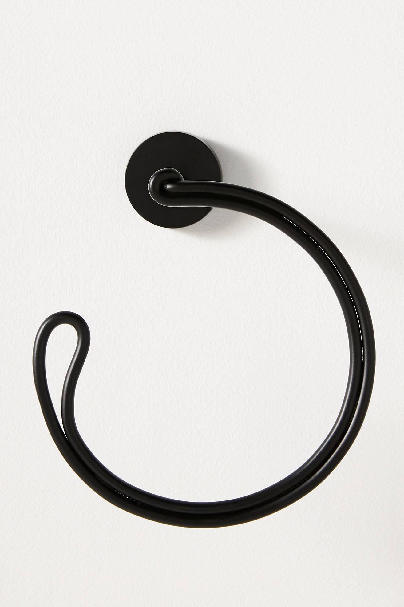 Chambliss Towel Ring By Anthropologie in Black - Image 1