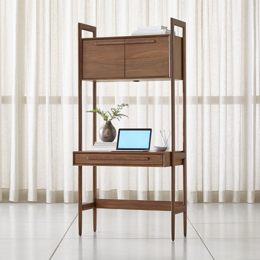 Tate Bookcase Desk with Power - Image 0