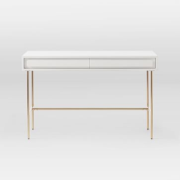 Gemini Desk, White Lacquer - Image 2