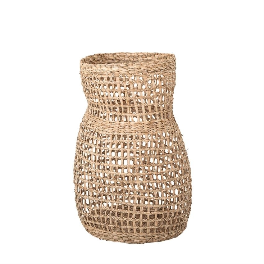 Handwoven Natural Seagrass Vase, 20" - Image 0