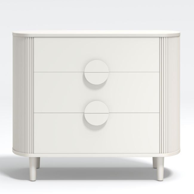 Roselle Narrow White Wood Dresser - Image 0