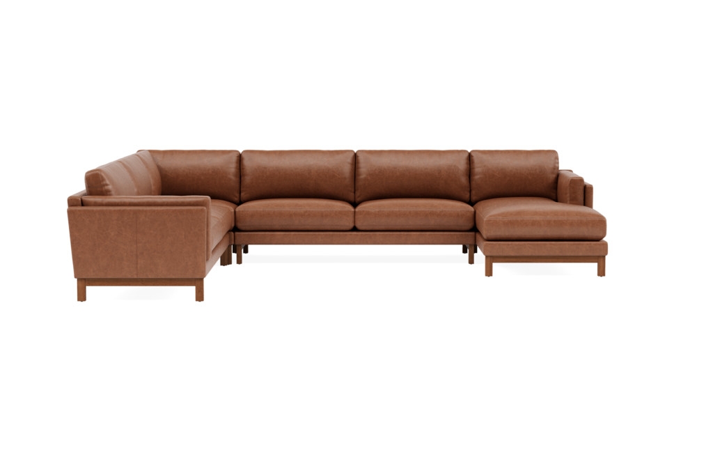Gaby Leather Corner Sectional with Right Chaise, type undefined rotated 0 degreesGaby Leather Corner Sectional with Right Chaise, type undefined rotated 68 degreesGaby Leather Corner Sectional with Right Chaise, type undefined rotated 135 degreesGaby Leat - Image 0