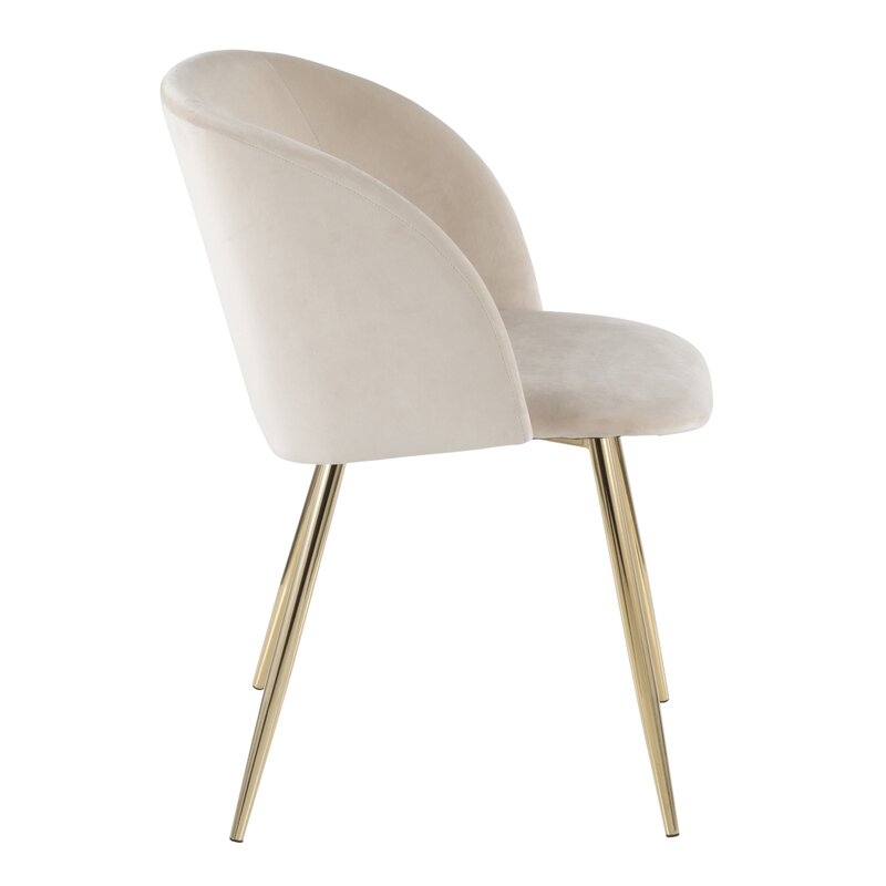 Corinne Upholstered Dining Chair (set of 2), Cream - Image 3