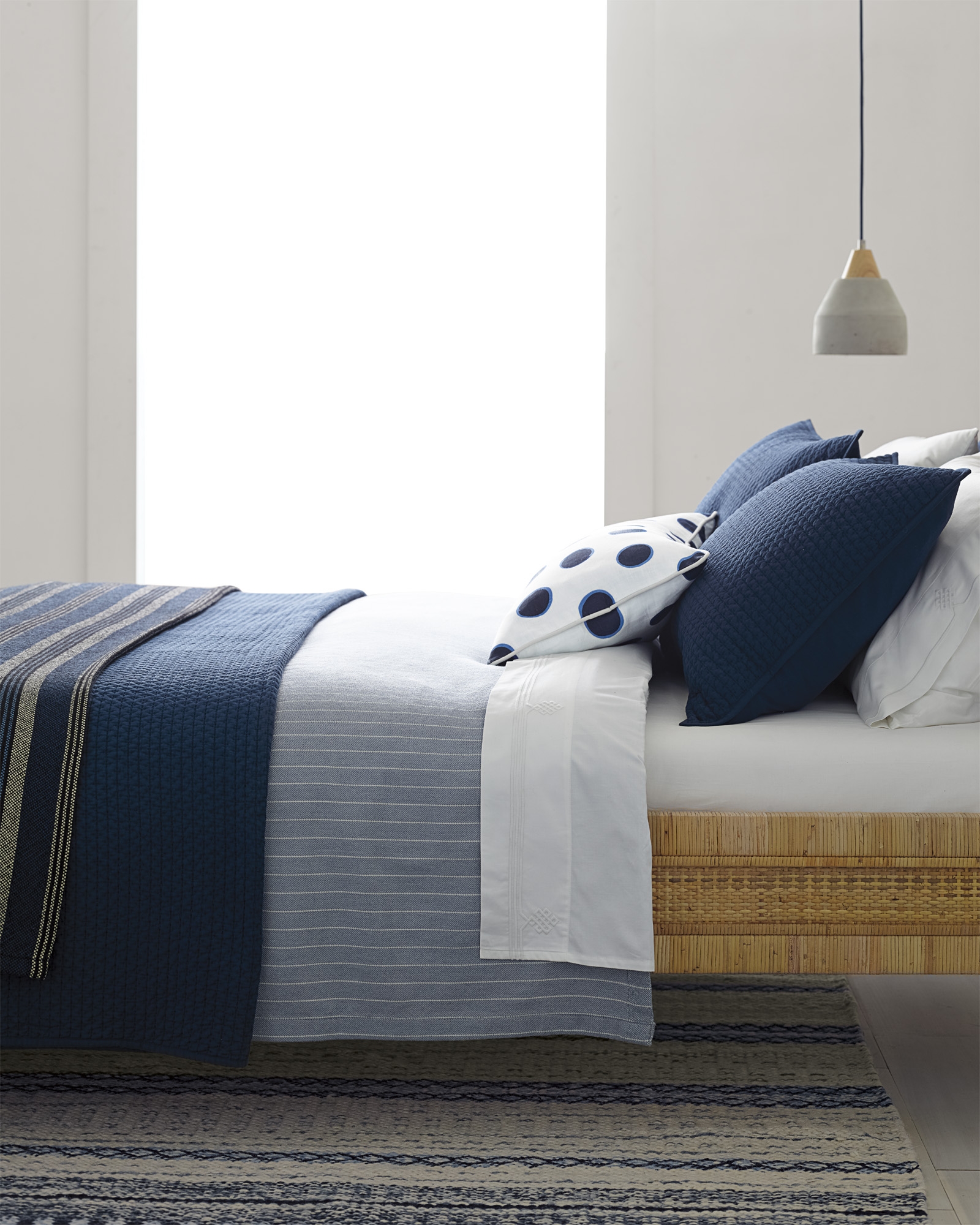 Westwood Full/Queen Quilt - Navy - Cotton Fill - Image 2