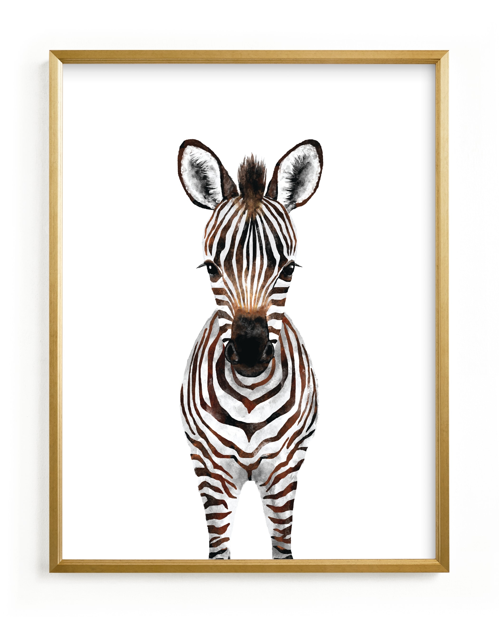 Baby Zebra 2 Kids Art Print - Image 0