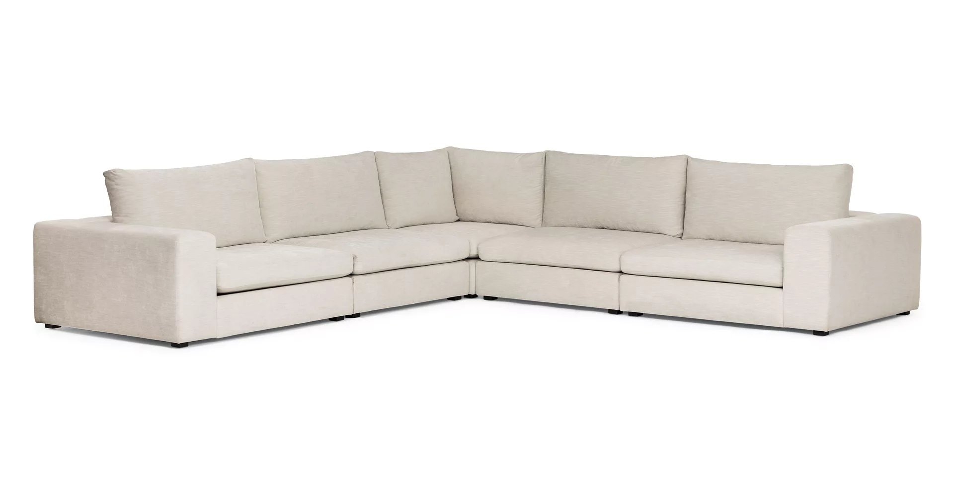 Gaba Pearl White Corner Sectional - Image 0