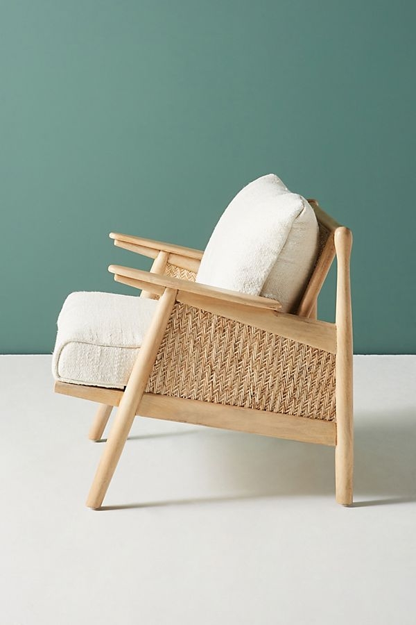 Linen Cane Chair - BACK IN APRIL 2023 - Image 2
