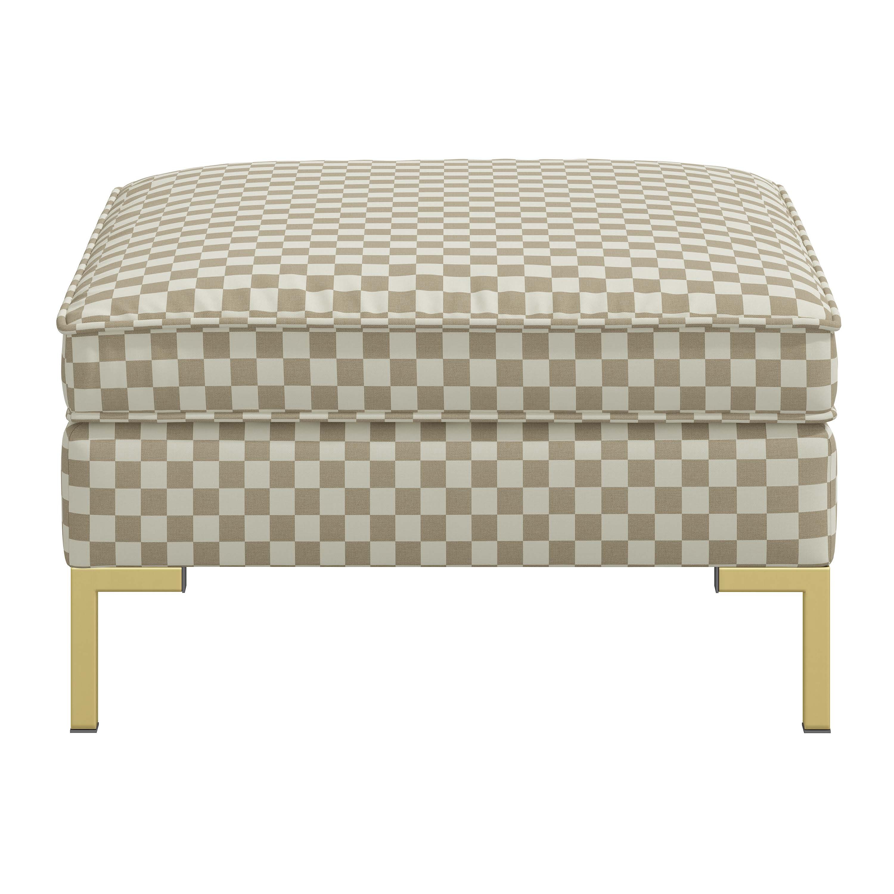 Elle Ottoman - Checked Out - Image 1