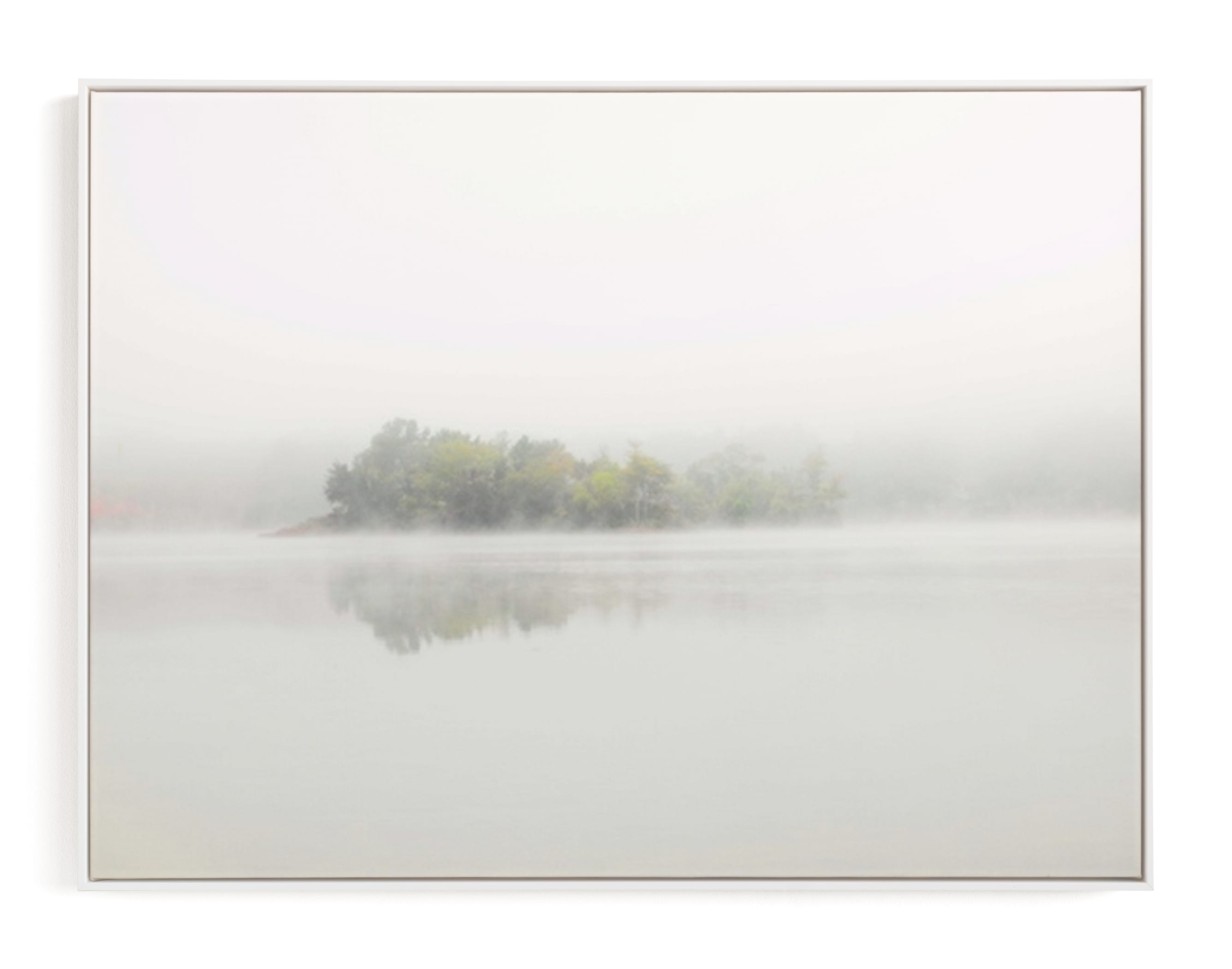 The Island - White Wood Canvas Frame - 40x30 - Image 0