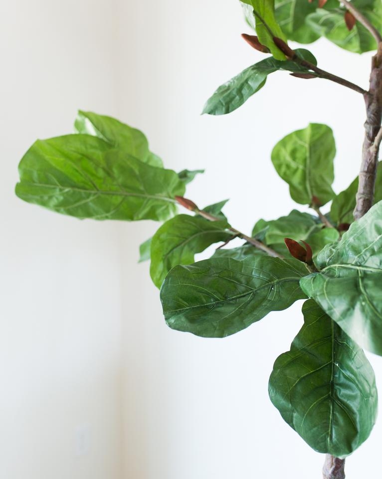 FAUX POTTED FIDDLE LEAF TREE - Image 3