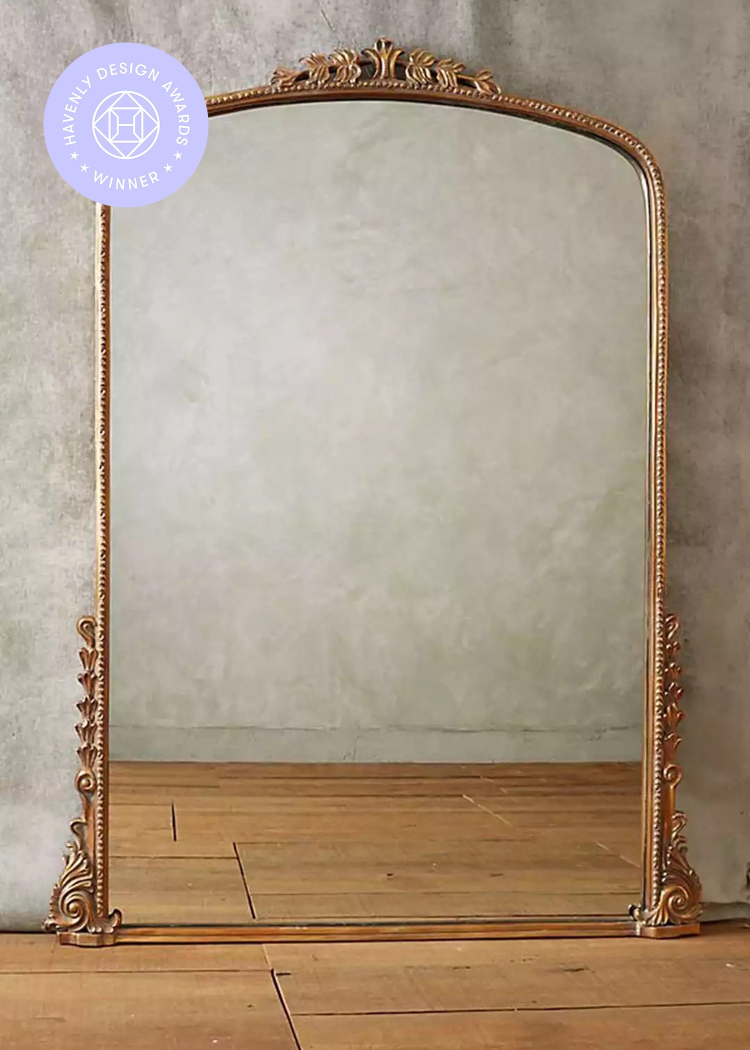 Gleaming Primrose Mirror, Gold, 7' - Image 0