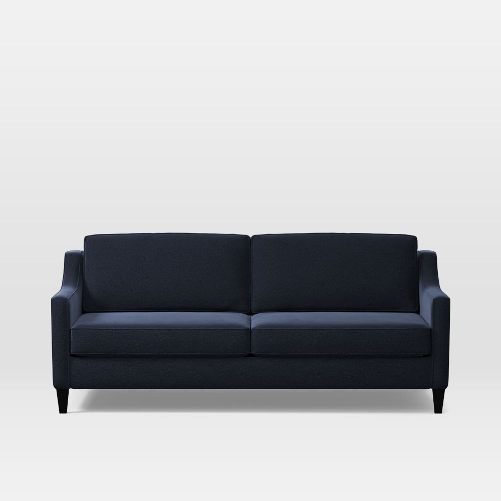 Paidge Queen Sleeper Sofa, Ink Blue, Distressed velvet - Image 0