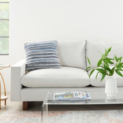 Life Styles Distressed Woven Denim Throw Pillows - Image 0