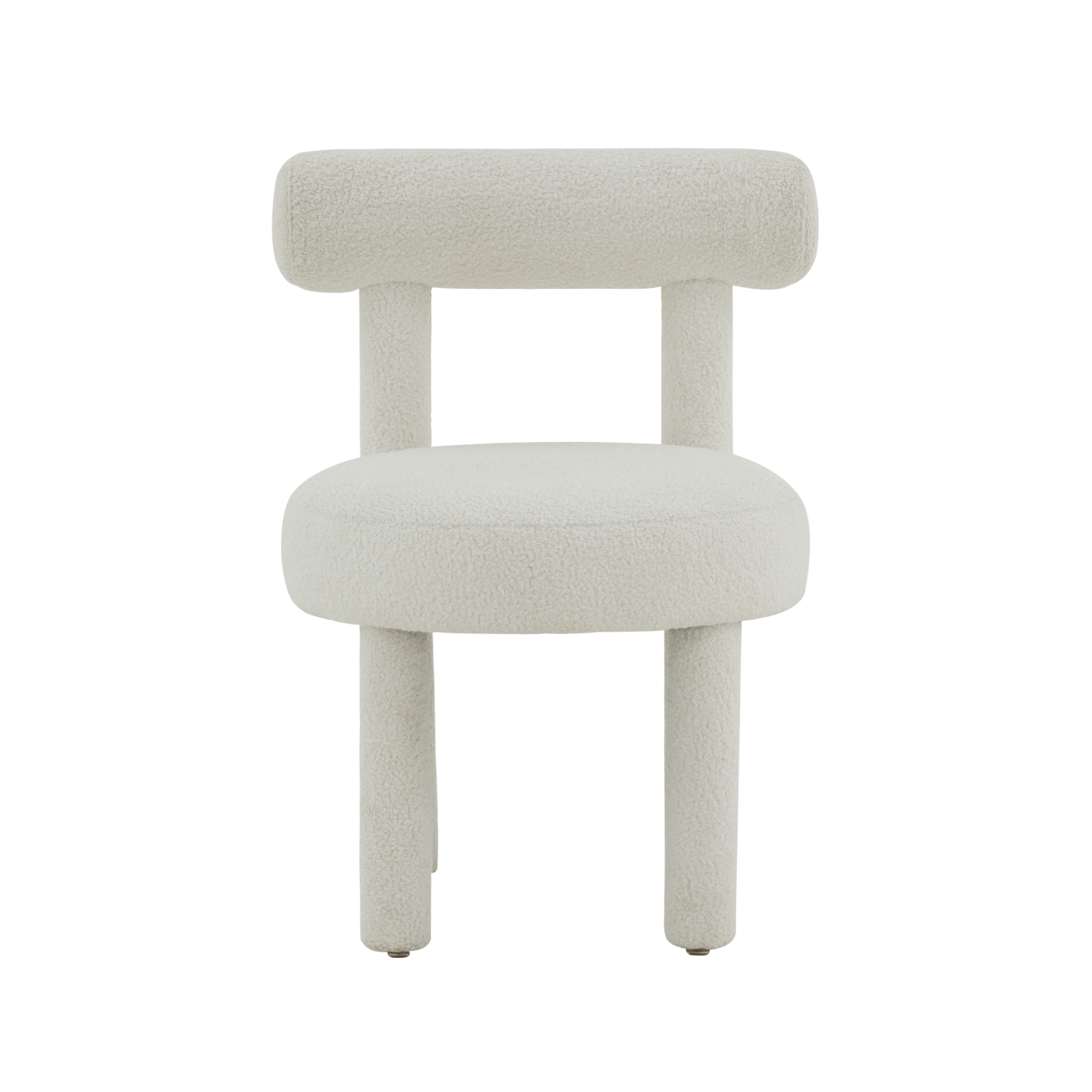 Carmel White Boucle Chair - Image 2