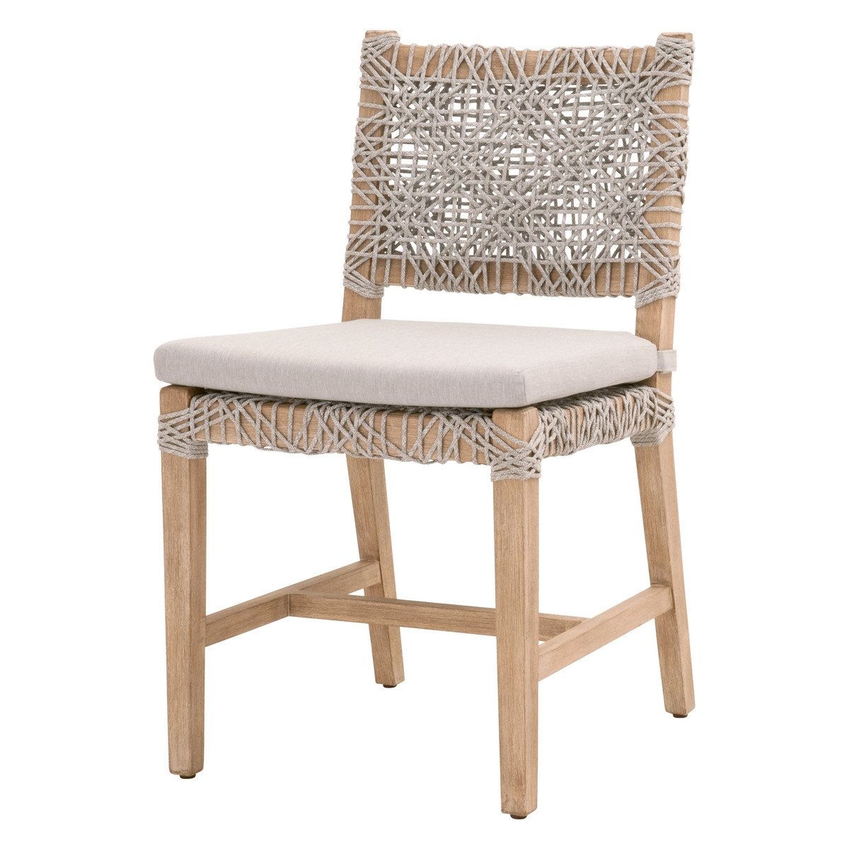 Costa Dining Chair, Taupe & White, Set of 2 - Image 0