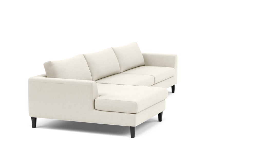 ASHER 2-Seat Sectional Sofa with Left Chaise - Chalk Heathered Weave - Image 2