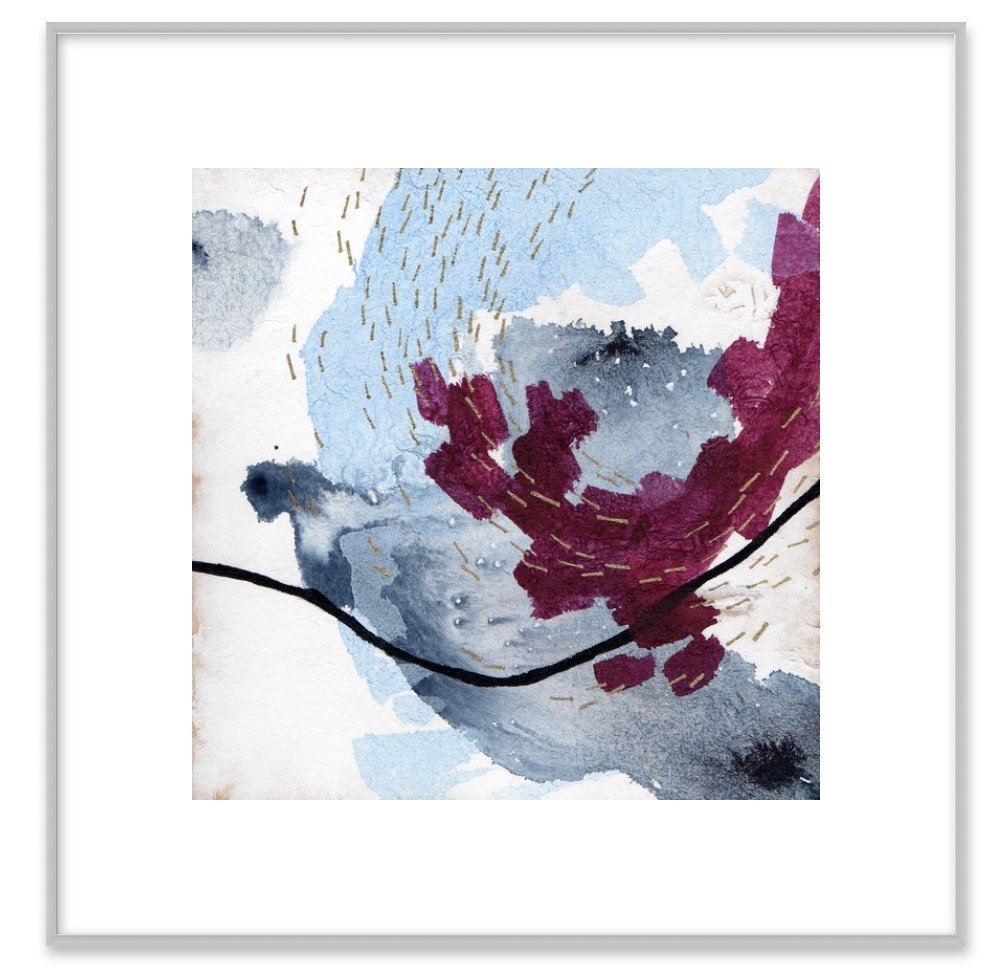 No. 6 by Beth Winterburn with frosted silver metal frame - Image 0